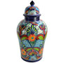 Mexican Handmade Ceramic Talavera Tibor -- o4006 Design 6